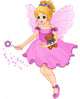 Illustration Cute Girl Purple
