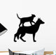 Dog and Cat Wall Decal