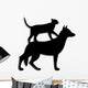 Dog and Cat Wall Decal