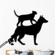 Dog and Cat Wall Decal