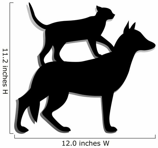 Dog and Cat Wall Decal
