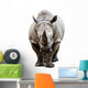 Rhino on White Background Wall Decal