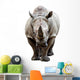 Rhino on White Background Wall Decal