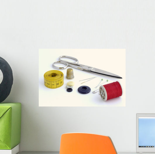 Seamstress Tools Wall Decal
