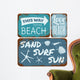 Beach Tin Signs Collection