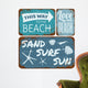 Beach Tin Signs Collection