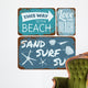 Beach Tin Signs Collection