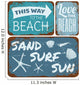 Beach Tin Signs Collection