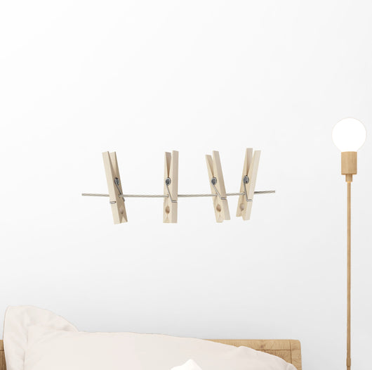 Clothespins Rope