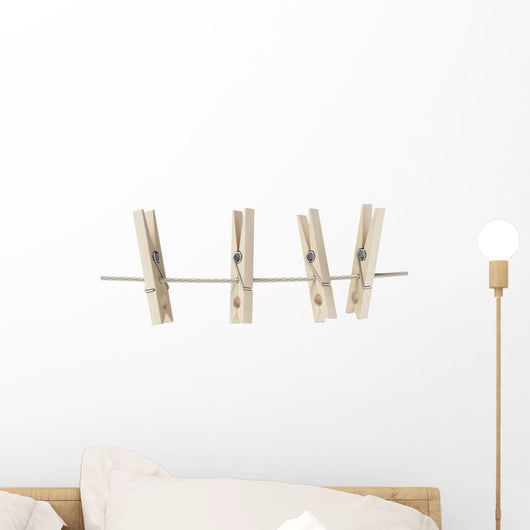 Clothespins Rope