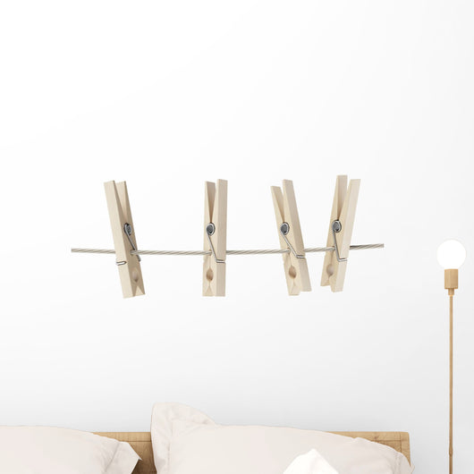 Clothespins Rope