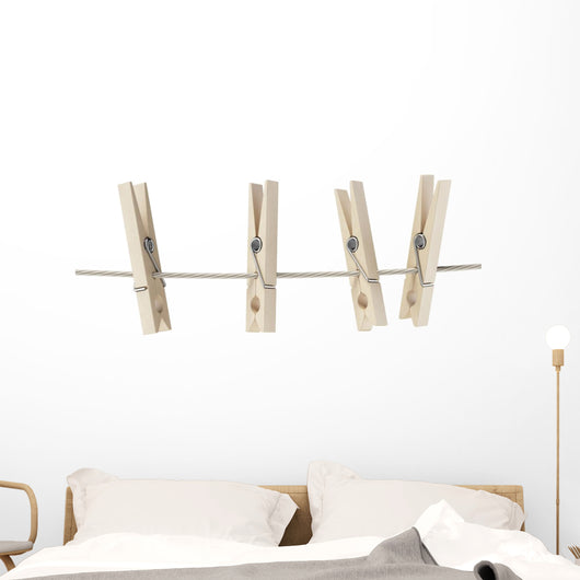 Clothespins Rope
