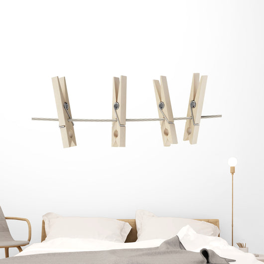 Clothespins Rope