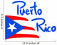 Flag Puerto Rico Wall Decal