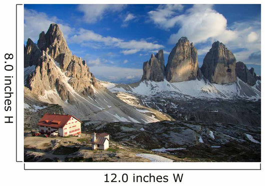 Three Peaks Mount Paterno Wall Mural
