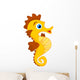 Cute Seahorse Cartoon Wall Decal