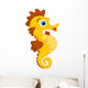 Cute Seahorse Cartoon Wall Decal