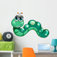 A green worm Wall Decal