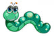 A green worm Wall Decal