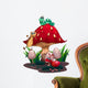 A mushroom surrounded with different insects Wall Decal