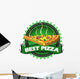 Best pizza badge Wall Decal