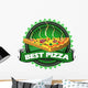 Best pizza badge Wall Decal