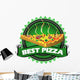 Best pizza badge Wall Decal