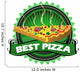 Best pizza badge Wall Decal