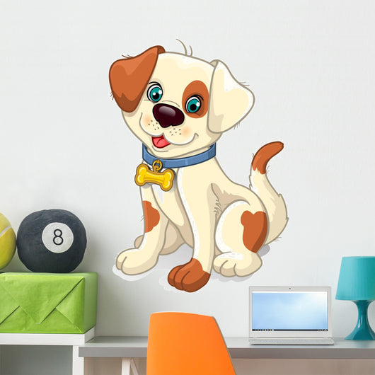Dog sitting Wall Decal