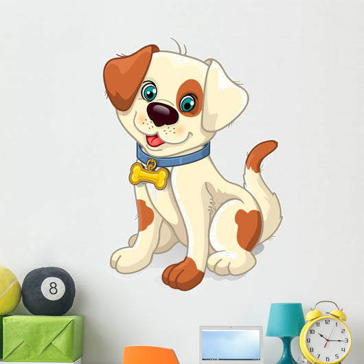 Dog sitting Wall Decal
