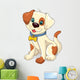 Dog sitting Wall Decal