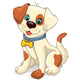 Dog sitting Wall Decal