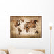 Map Wood World Vintage