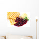 Waffles with Cherries and