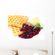 Waffles with Cherries and