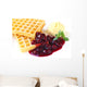 Waffles with Cherries and