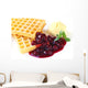 Waffles with Cherries and