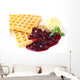 Waffles with Cherries and