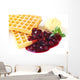 Waffles with Cherries and