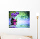 Violet Orchids Black Stones