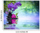 Violet Orchids Black Stones