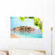 Sveti Stefan from Beach Wall Mural
