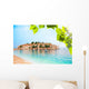 Sveti Stefan from Beach Wall Mural