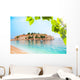 Sveti Stefan from Beach Wall Mural