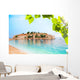 Sveti Stefan from Beach Wall Mural