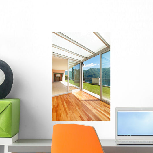 Interior Apartment with Garden Wall Mural