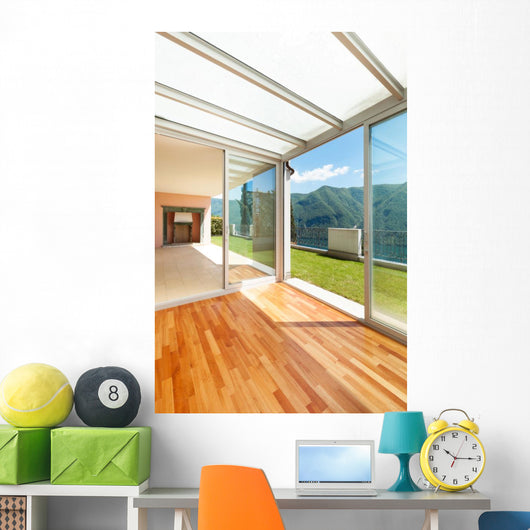 Interior Apartment with Garden Wall Mural