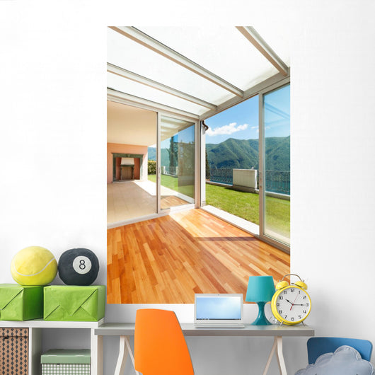 Interior Apartment with Garden Wall Mural