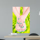 Beautiful Woman Hands and Wall Mural