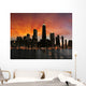 Wonderful Chicago Skyscrapers Silhouette Wall Decal